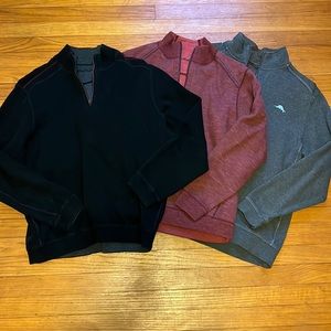 Tommy Bahama (lot of 3) 3/4 zip men’s pullovers size M